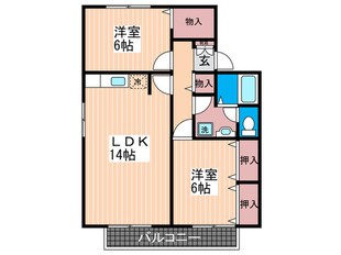 グランドハイツ高野の物件間取画像